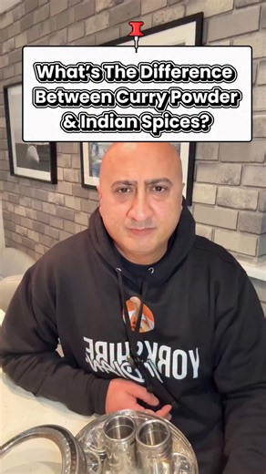 Indian Cooking Basics – Reel 5 “What’s the difference between curry powder and Indian spices?” Curry powder isn’t traditional Indian cooking. It was created as a convenience shortcut during the British colonial era — a way to simplify Indian flavours for Western kitchens. Indian food has never worked like that. In Indian cooking, spices are added one by one, at different stages, to build layers of flavour. When everything’s blended into one powder, you lose that depth. That’s why curry powder ta