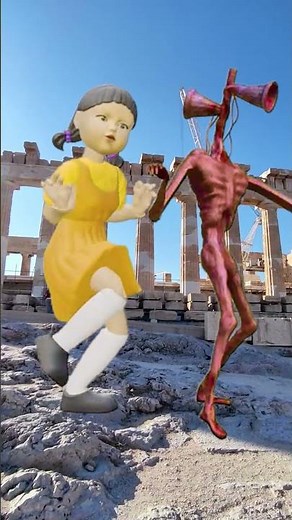 #shorts Siren Head vs Squid Doll 🐙