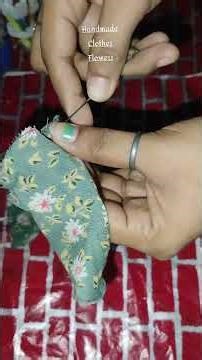 “Simple Fabric Flower Making at Home ✂️ | Step-by-Step DIY Cloth Flower Craft | #diy #flowers