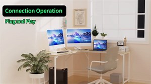 USB C to Dual HDMI Adapter 4K@60Hz, Type C to HDMI Splitter for Extended Display, Dual Monitor Adapter for Laptop, Thunderbolt 4/3 Compatible with MacBook, Dell XPS 13/15, HP,(Mac OS ONLY Mirror Mode)