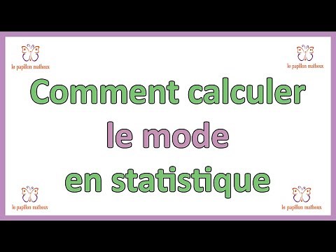 comment calculer le mode en statistique formule de calcul