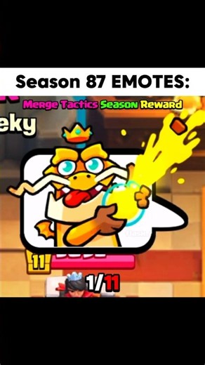 NEW Season 87 EMOTES in Clash Royale (Part - 1) 🤨