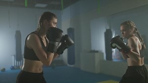 Training Battle Two Female Fighters Training Stock Footage Video (100% Royalty-free) 1083502513 | Shutterstock