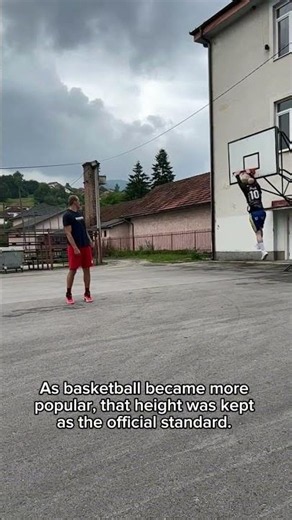 🏀 Why Is the Basketball Hoop 10 Feet High? #shorts