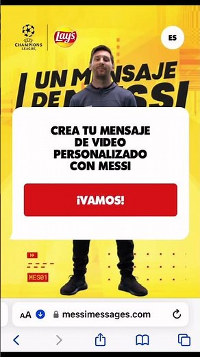 Cómo tener un saludo de Messi gratis!! ⚽️🔟