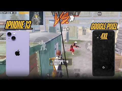 IPHONE 13 💀VS GOOGLE PIXEL 4XL🤡 TDM TEST | pubg mobile COMPARISON.