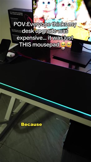 Affordable Desk Upgrade with Premium RGB Mousepad