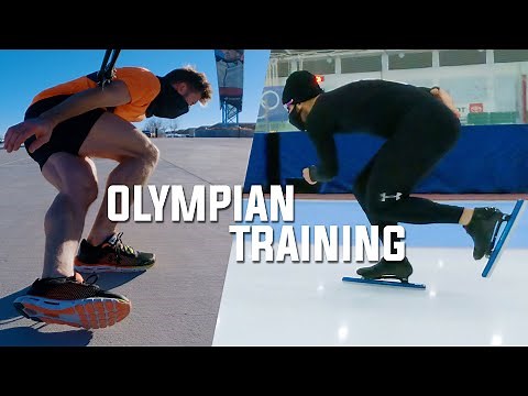 Olympic Speed Skater Training - Plyometrics, Long Track Skating, Dryland, Turn Cable Joey Mantia