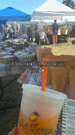 Craft show booth sitting is basically 10% selling   90% practicing my ‘I’m totally not awkward’ face 😂 #craftshowvibes #smallbusinesshumor #makerslife #supportssmallbusiness #lowtoxliving