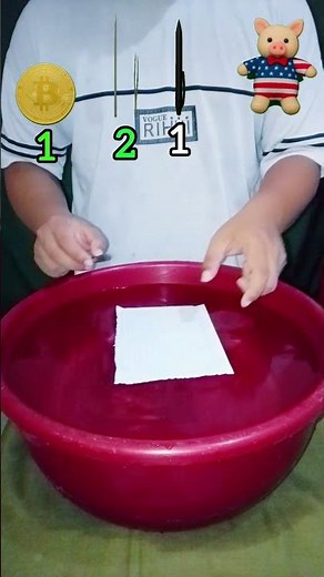 What happens if we stack more paper layers? 😱#Experiment #WaterTub #Shorts