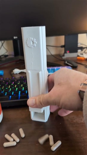 3d printed capsule dispenser for supplements