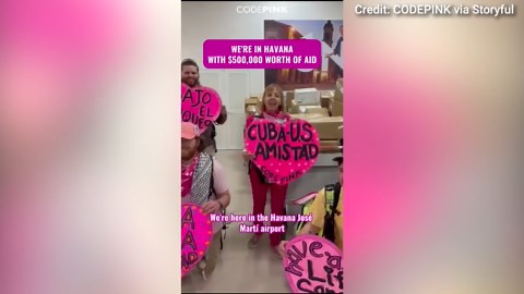 Far-left CodePink activists land in Cuba to protest Trump sanctions