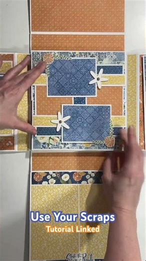 Scraps Turned Into a Mini Photo Booklet 💙