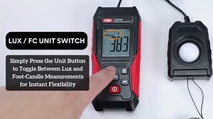 Light Meter Digital Lux Meter Handheld Illuminance Light Meter with 360 Degree Rotating Sensor, 4 Digit LCD Display 0~200,000 Measurement Range Luxmeter Tester for Plants, Headlights, Home & Office