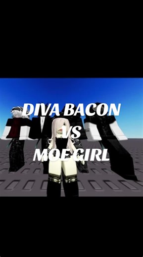 Diva Bacon vs Moe Girl in Roblox Outfits