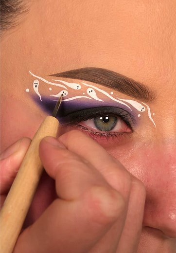 Halloween Ghost Eye Makeup Tutorial