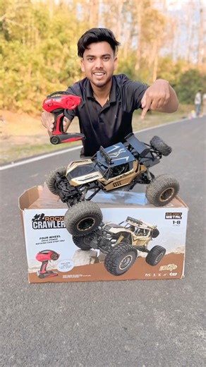 RC Remote Control Rock Crawler 1-8 Scale Unboxing and testing 😍