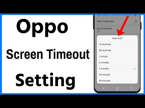 Oppo Screen Timeout Setting | How To Set Screen Time In Oppo Phone