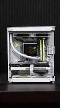 ASMR Clean PC Build! ⚪ Building a Stunning All-White Fish Tank PC! 🖥️✨