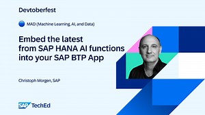 🔵 Embed the latest from SAP HANA’s AI functions into your SAP BTP Application