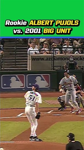Young Albert was unfazed by Peak Randy Johnson!