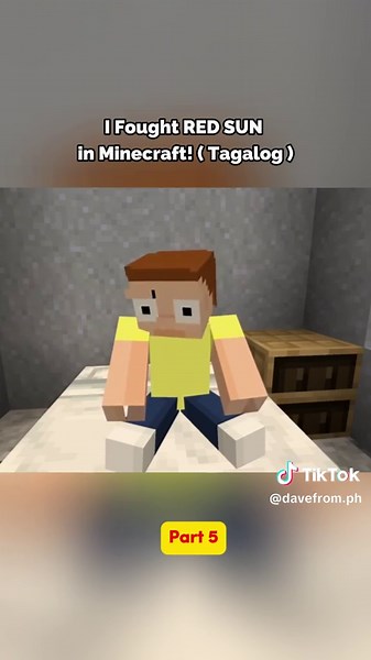 Nakipaglaban sa RED SUN sa Minecraft! | Davefrom Tagalog