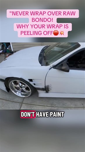 Avoid Wrapping Over Raw Bondo for Best Results