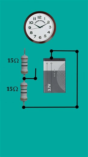 3.7v to 1.5v converter for wall clock // #shortvideo