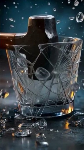 Crystal Glass SHATTERS in Slow Motion #fypシ #shortsfeed