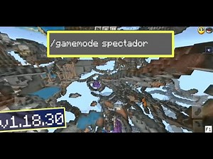 Cómo tener el modo espectador en Minecraft Bedrock Edition 1.18.30 Minecraft pe 1.18.30