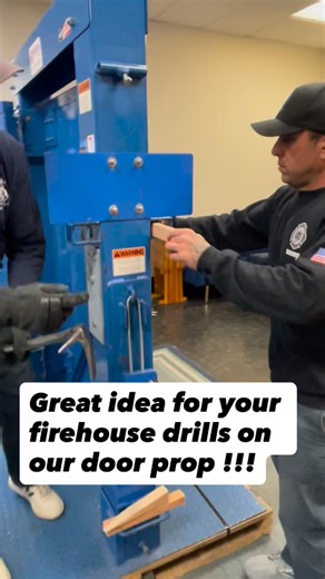Firehouse Innovations Training Corp. on Instagram: "This is a great idea for in-house Fire department drills. What we are doing here is spiking for what is normally the force you meet in the field by putting a light resistance in. Then we are showing you when hard resistance is encountered with an opening inward door with a wooden jamb with multiple locks. By putting a heavy resistance in instead of a light resistance we can simulate that scenario. Try this in your Firehouse with our multiforce 