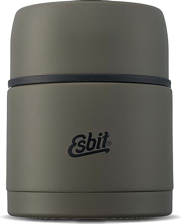 Esbit Thermobehälter Classic für Speisen - Warmhaltebehälter 500 ml in Olivgrün - aus Edelstahl für warme und kalte Lebensmittel