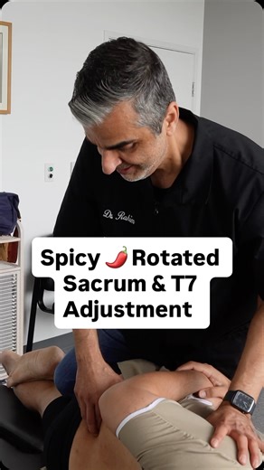 9.6K views · 74 reactions | Spicy Rotated Sacrum & T7 Adjustments!...
