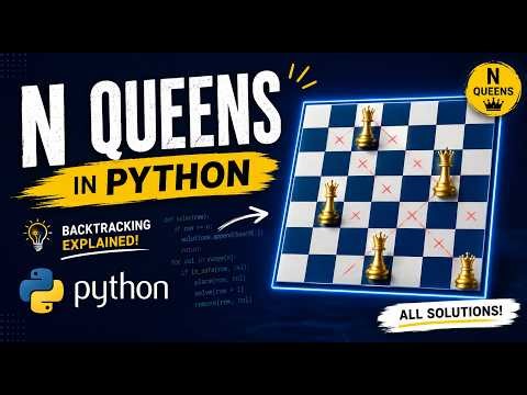 N-Queens Problem Explained with Python | AI Search Algorithms | شرح بالعربي