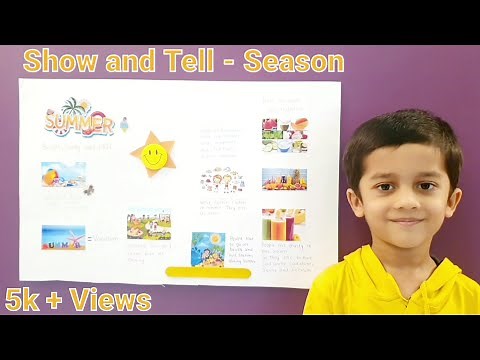 Show and tell Activity | Project on seasons |Best topic for show and tell for kids