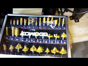 Harbor Freight router table, you will need to use 1/2 inch router bits!