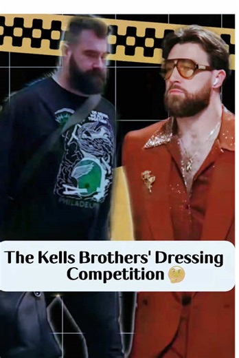 Jason and Travis A style showdown – who do you think looks better🏈#aura #kelcebrothers #traviskelce #jasonkelce#nflstyle