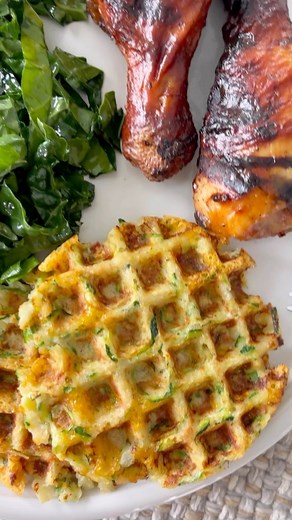 Gina Homolka - Healthy Recipes | Dust off that waffle iron and make these savory zucchini waffles! It’s easy, super delicious, and a great way to use summer zucchini. (the... | Instagram