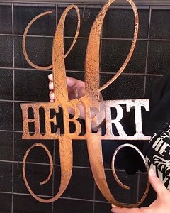 473 reactions · 49 shares | Our best selling Split Letter Monogram Sign is on sale NOW. Use code BOGO50 to buy 1, get 1 50% off!  | Precision Metal Art USA | Facebook