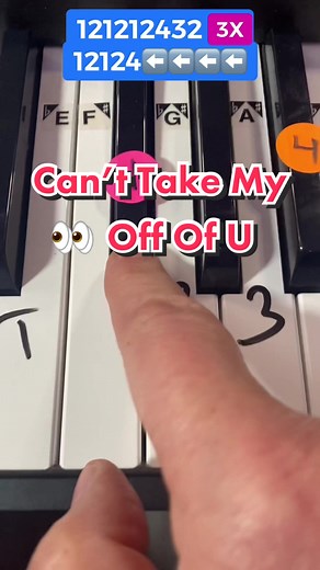 Cant Take amy Eyes Off Of You Piano Tuto💃🏻 🎹 #pianolesson #pianotutorial