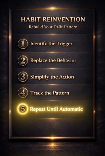 HABIT REINVENTION: 5 Rules to Rebuild Your Daily Pattern
