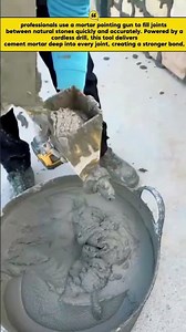 Professional Mortar Pointing Gun | Fast & Precise Stone Wall Joint Filling