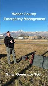 Solar Generator Test Weber County #prepper #webercounty #emergencypreparedness