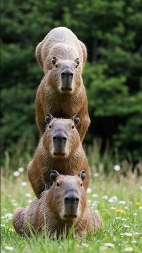 Cabybara Tower #capybaby #capybara #capybarashorts #cuteanimals