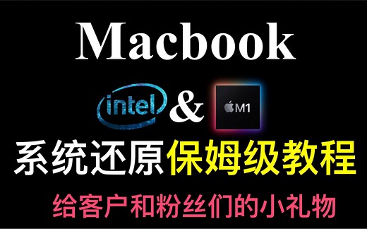 包括M1芯片的苹果macbook多种联网系统还原保姆级教程