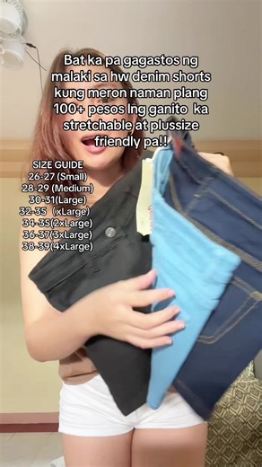 Affordable Stretchable Plus Size Denim Shorts