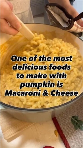 PUMPKIN MACARONI & CHEESE IS SO DELICIOUS!! #cook #recipe