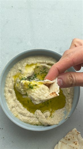 My recipe for Baba Ganoush is one I learned from my Lebanese parents. It’s authentic, simple, and the perfect accompaniment to your party platters! Find the full recipe (plus my favorite dip recipes) in my cookbook that you can order today! https://feelgoodfoodie.net/cookbook/ | Feel Good Foodie