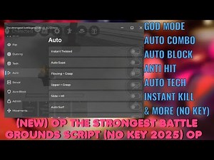 ⚔️ (NEW) OP TSB Script | GodMode, Auto Combo, Anti Hit, Auto Block, Insta Kill & More!