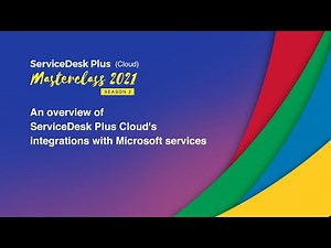 S2E1: An overview of ServiceDesk Plus Cloud's integrations with Microsoft services (Cloud)